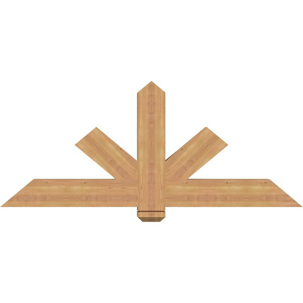 Ekena Millwork Kennewick Timber Gable Bracket, Western Red Cedar, 60"W x 25"H x 3 1/2"D x 5 1/2"F, 10/12 Pitch GBW060X25X0406KEN00SWR - main